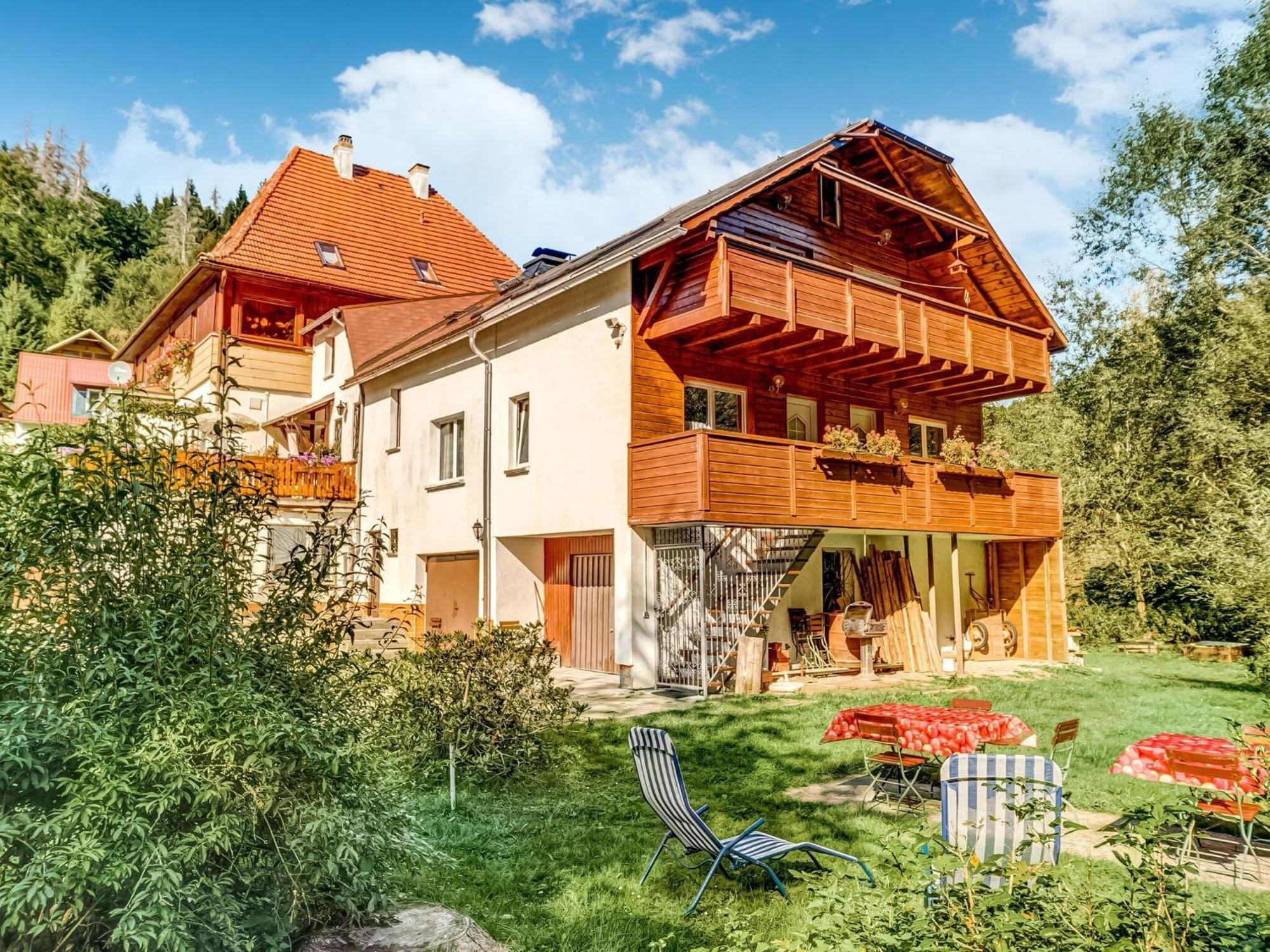 Apartment Thuringian Forest With Balcony Gießübel Exterior foto